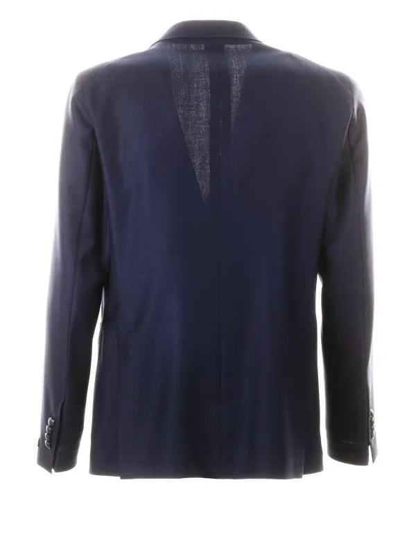 Blue double-breasted jacket