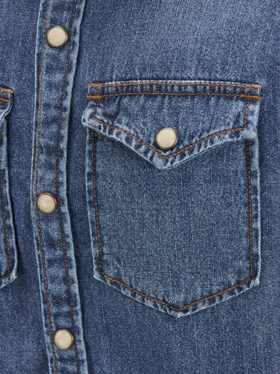 CAMICIE Ragazzo JACK&JONES 12148417 SHERIDAN MEDIUM BLUE DENIM