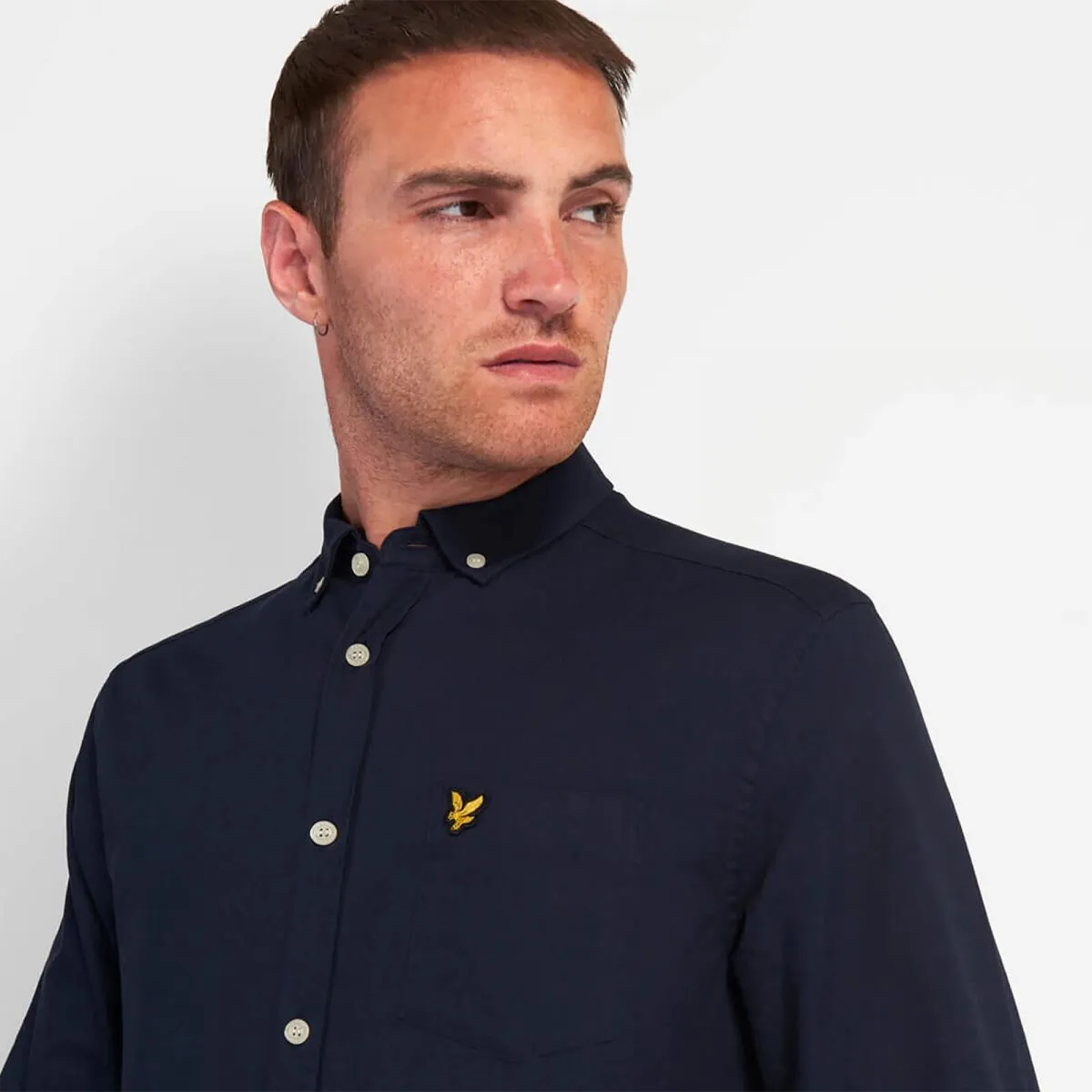 CAMICIE Uomo LYLE & SCOTT 1874 LW1302VOG OXFORD SHIRT Z271 DARK NAVY