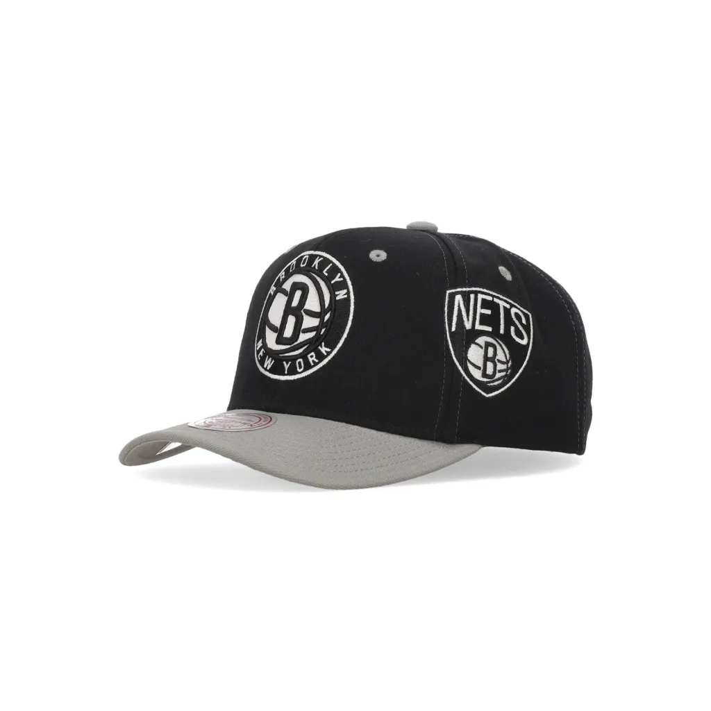 cappellino visiera curva uomo nba overbite pro snapback hwc bronet BLACK