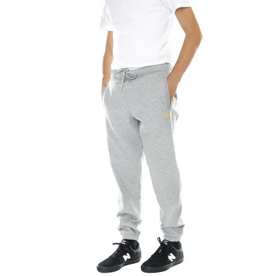 CARHARTT WIP Chase Sweat Pant Grey Heather / Gold - Pantaloni Sportivi Uomo Grigi    