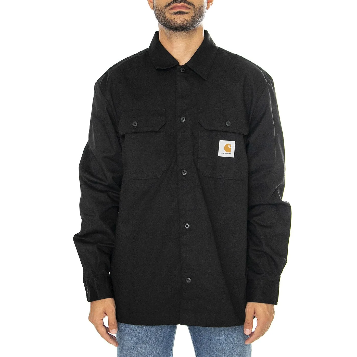 CARHARTT WIP L/S Craft Shirt Black - Camicia Uomo Nera    