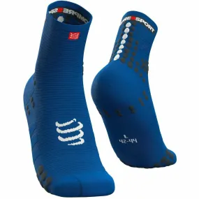 Compressport Pro Racing Socks V3 Run HIGH Blue Lolite - Calza Running