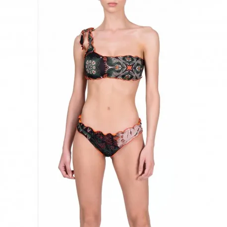 Effek Bikini Fascia Monospalla Verde Donna