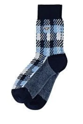Embroidered stretch cotton socks    