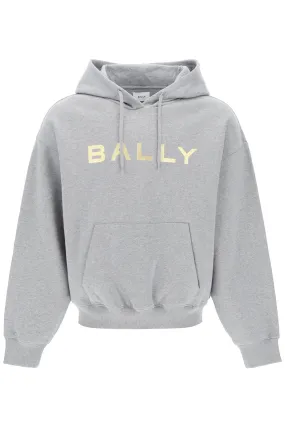 Felpa Con Cappuccio E Logo Metallico