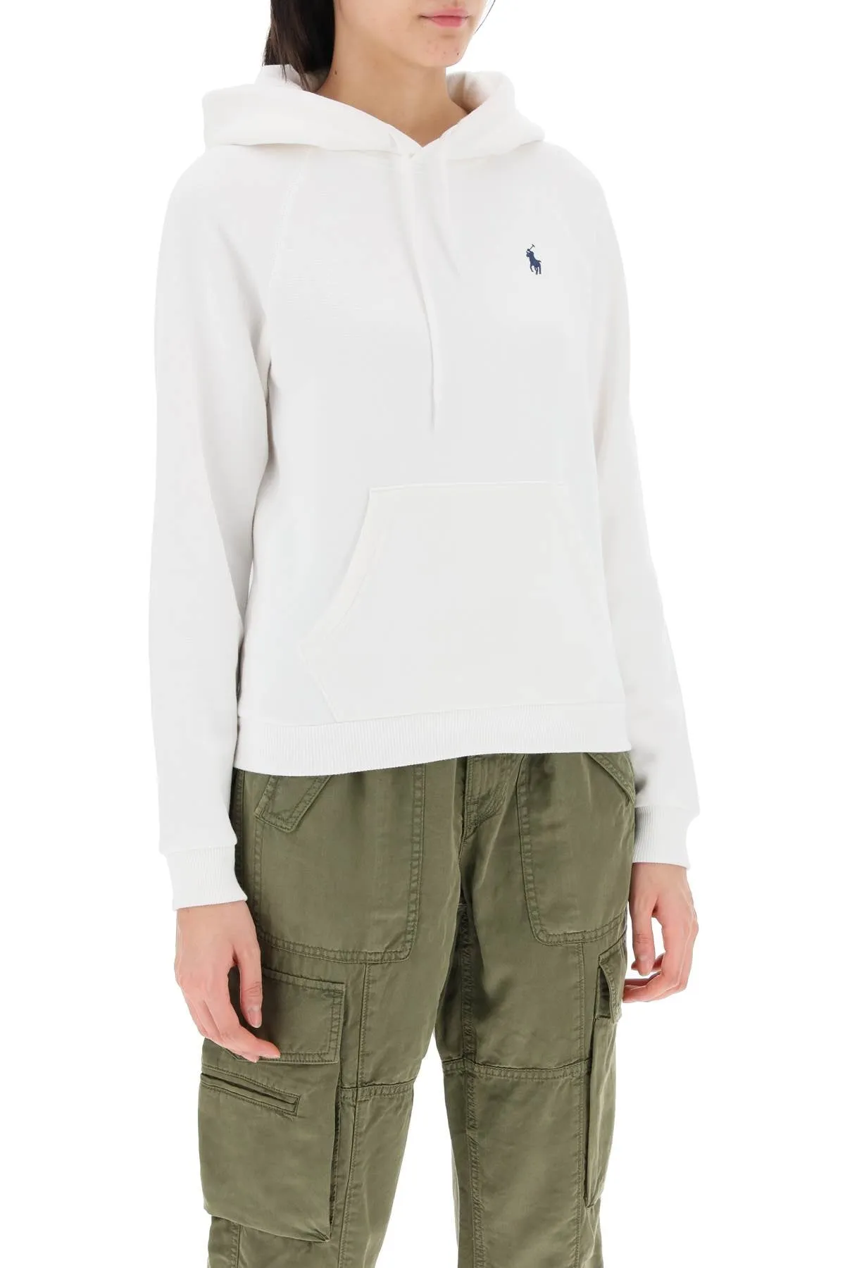 Felpa Raglan Con Cappuccio