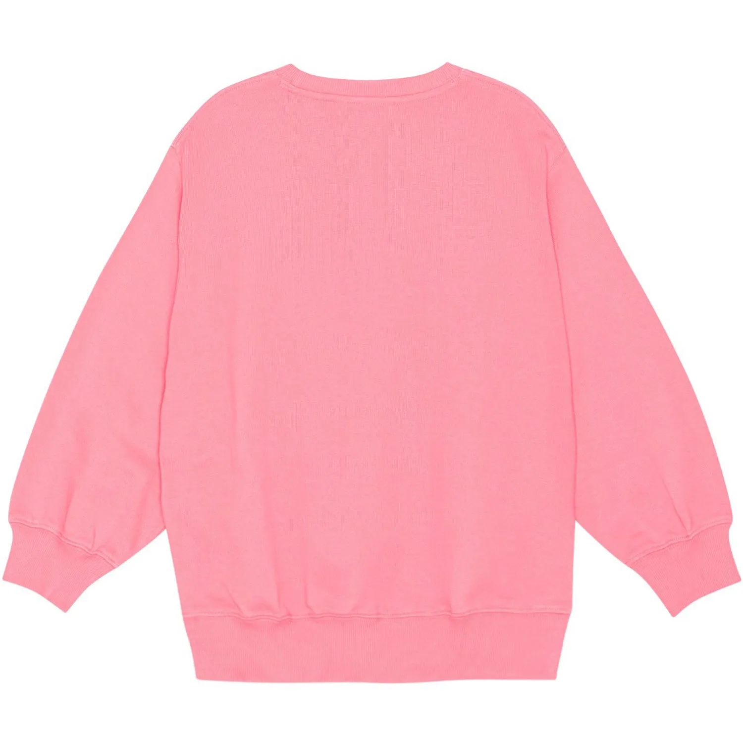 Felpa rosa con stampa e strass per bambina