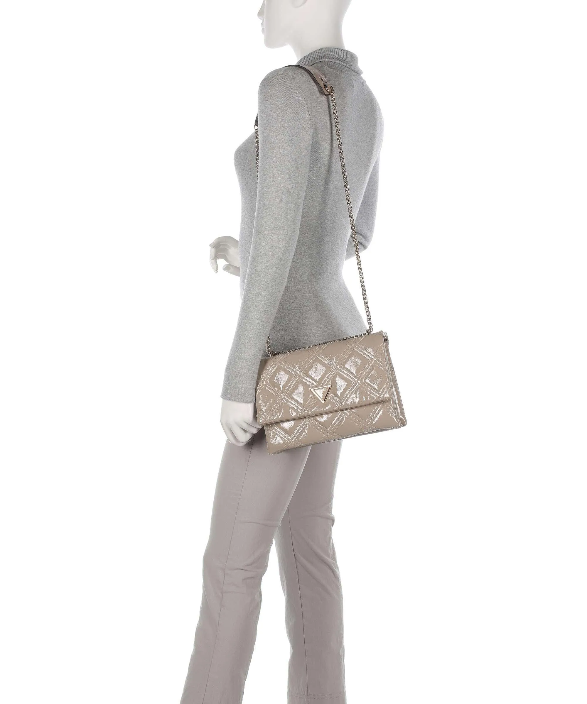  Guess Deesa Borsa a spalla pelle sintetica taupe  