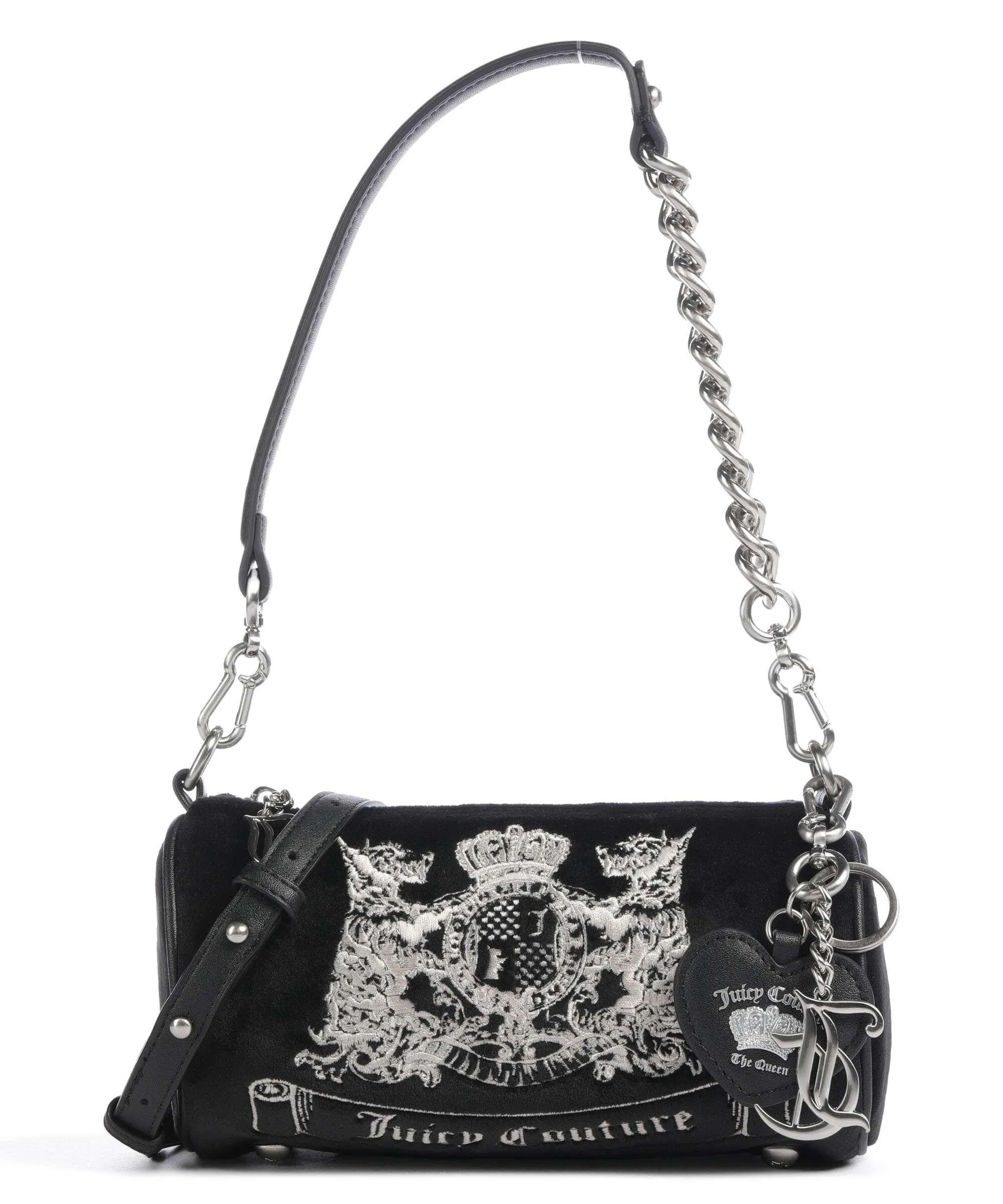  Juicy Couture Twig Dogs Borsa a spalla poliestere nero  
