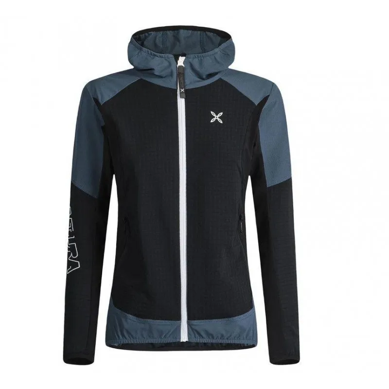 Montura WIND REVOLUTION HOODY JACKET W nero/blu cenere
