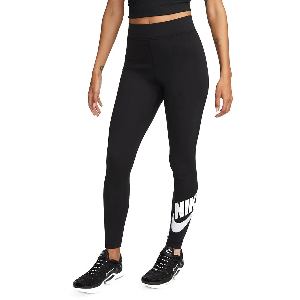 Nike Leggings swoosh Nero Donna