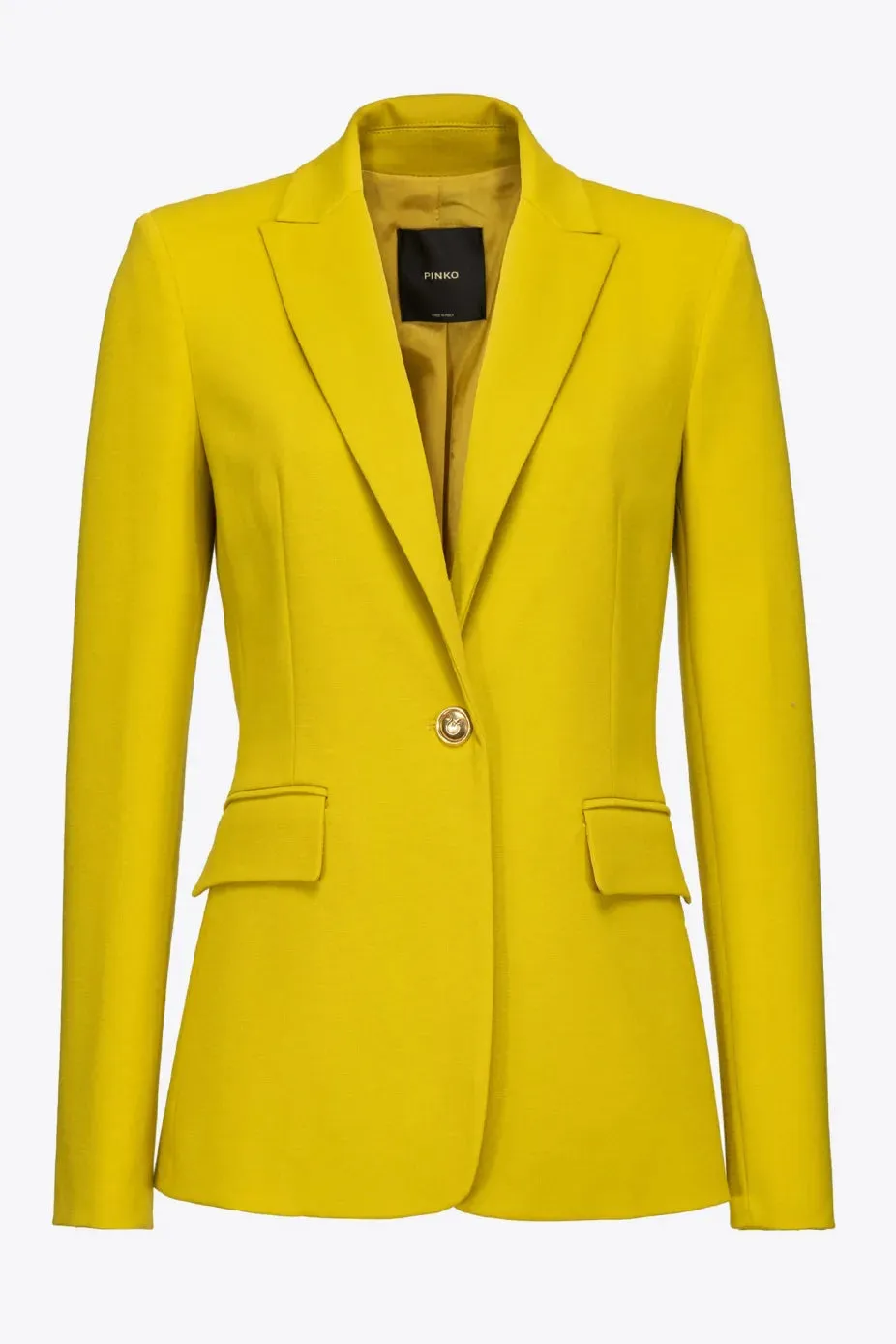 Pinko Single-Breasted Jacket / Yellow