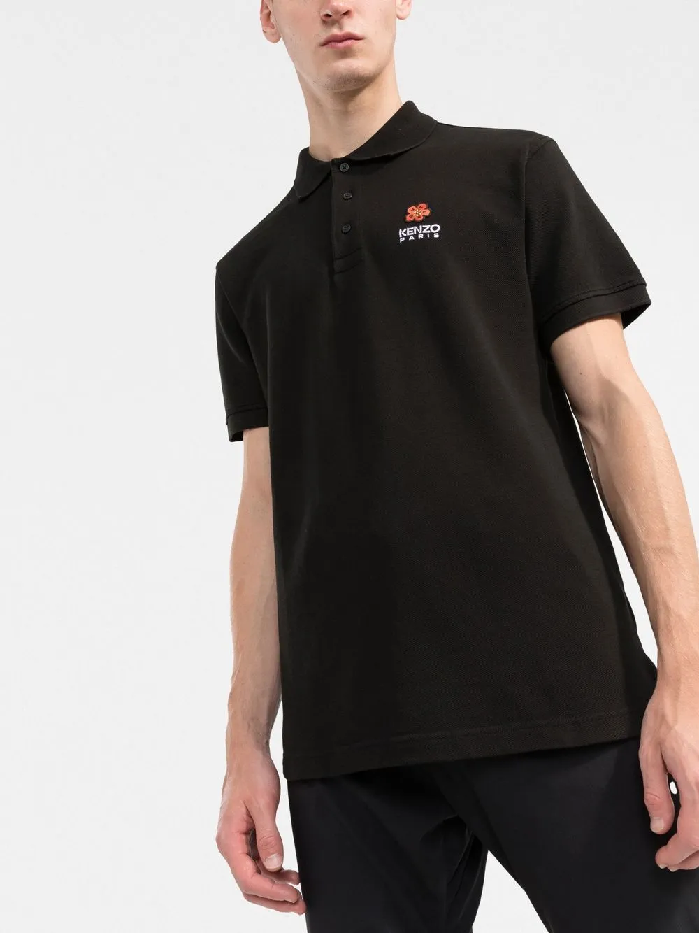 polo nera logo boke flower