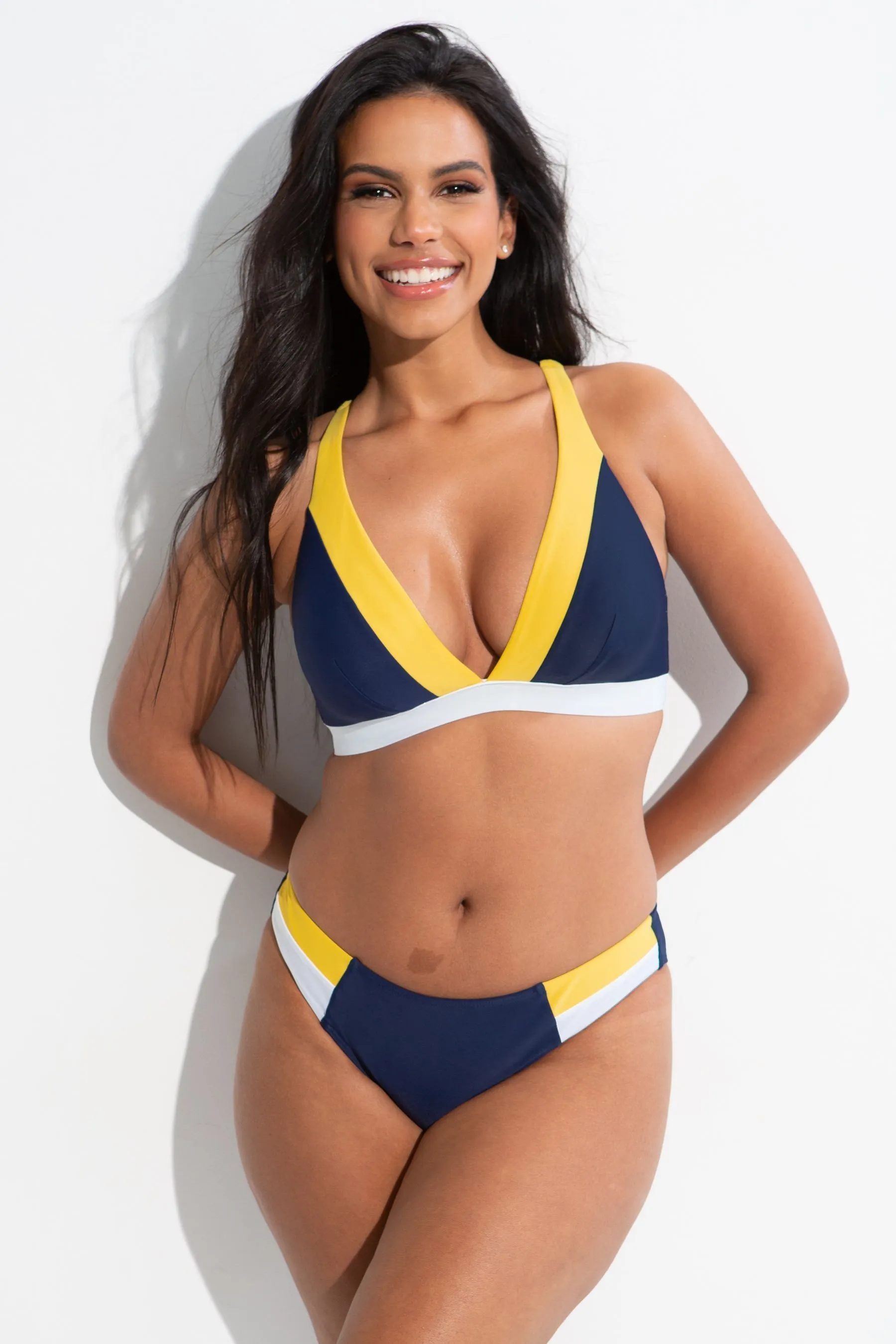 Pour Moi Palm Springs - Top bikini a blocchi di colore