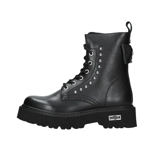 STIVALETTI CULT DONNA ANFIBIO SLASH 4349 MID W LEATHER BLACK CLW434900  