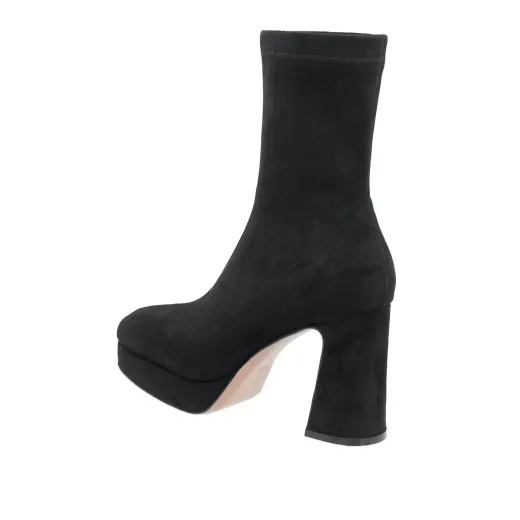 STIVALETTI DONNA EMANUÉLLE VEE TRONCHETTO BELLA STRETCH BLACK 442M71411T153  