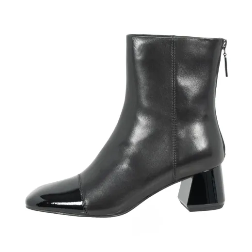 STIVALETTI DONNA EMANUÉLLE VEE TRONCHETTO MELANY IN PELLE BLACK 442M71915P135  