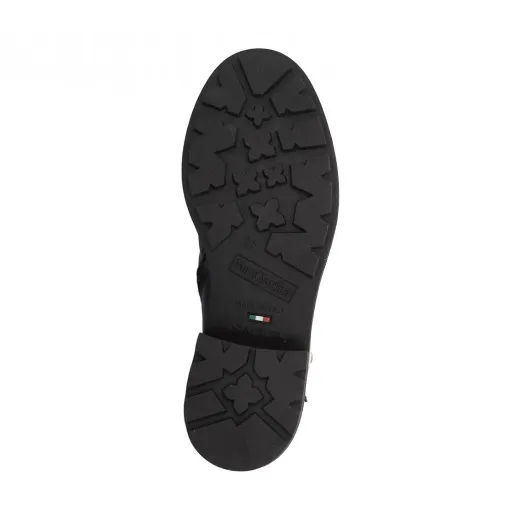 STIVALETTI NERO GIARDINI DONNA ANFIBIO IN PELLE GUANTO NERO I411881D100  