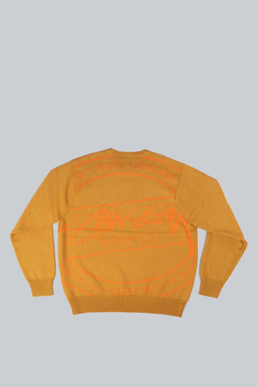 STUSSY LAGUNA ICON SWEATER TAN