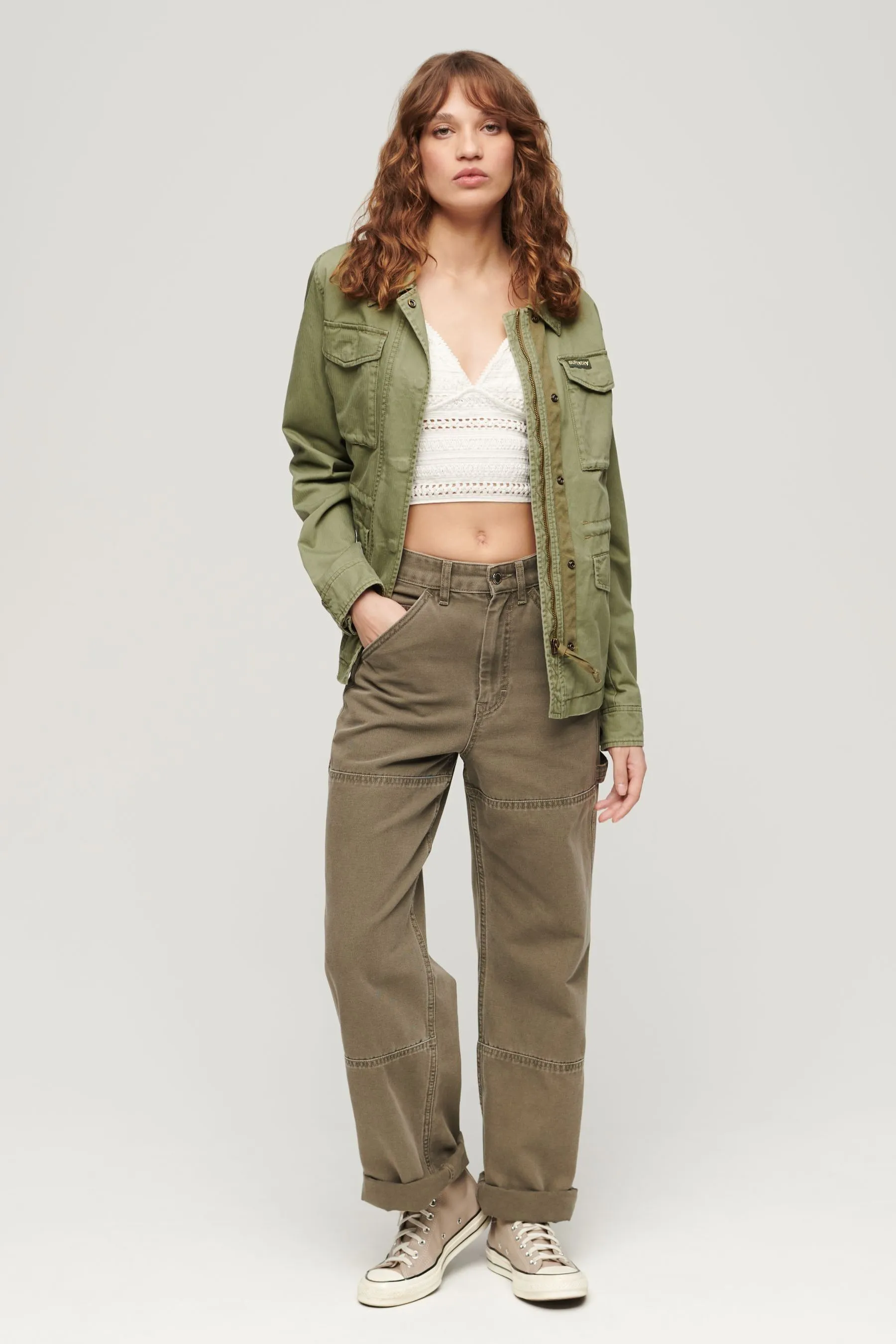 Superdry - Top Pizzo brassière in jersey