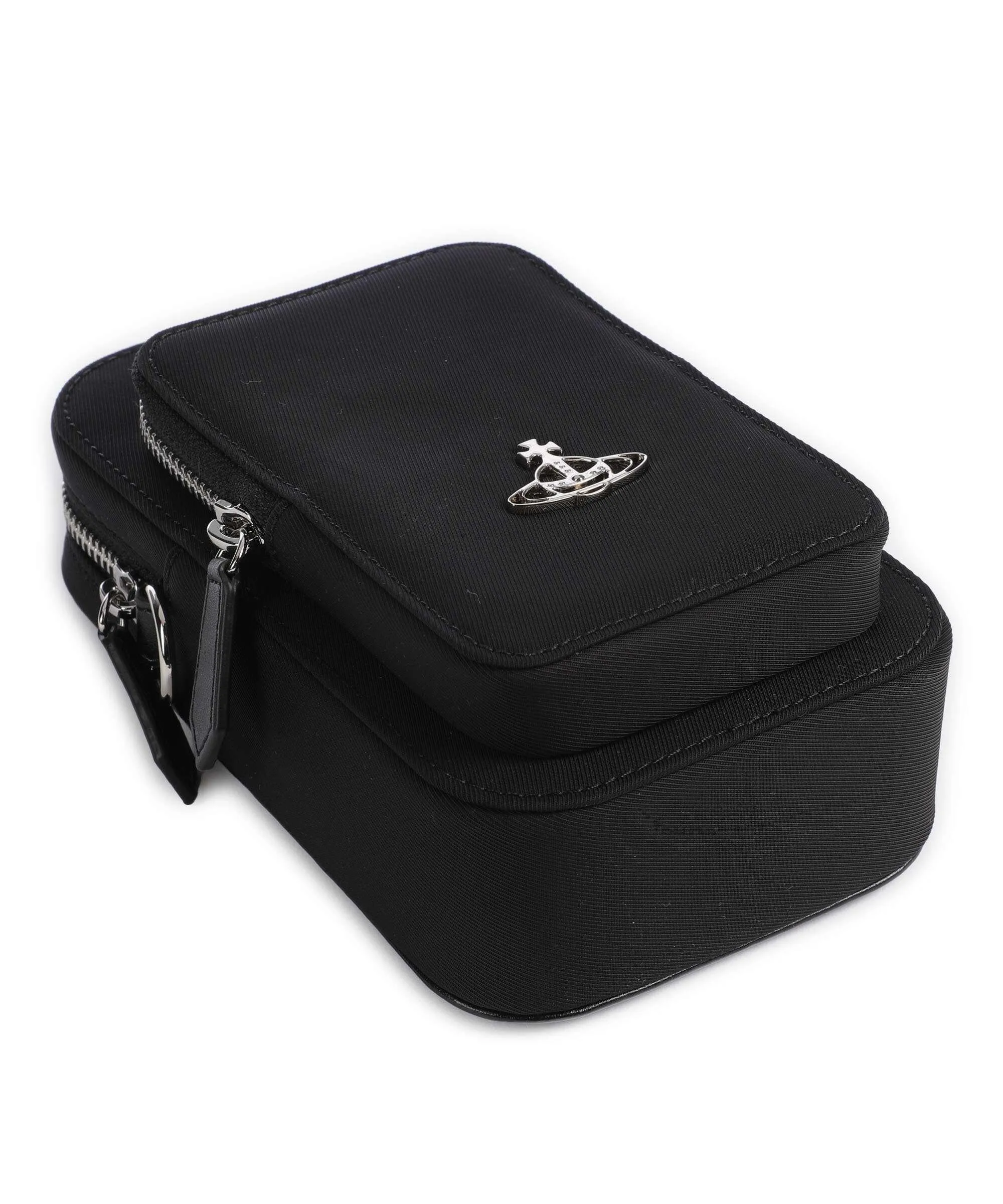  Vivienne Westwood Re-Nylon Borsetta porta cellulare poliestere riciclato nero  