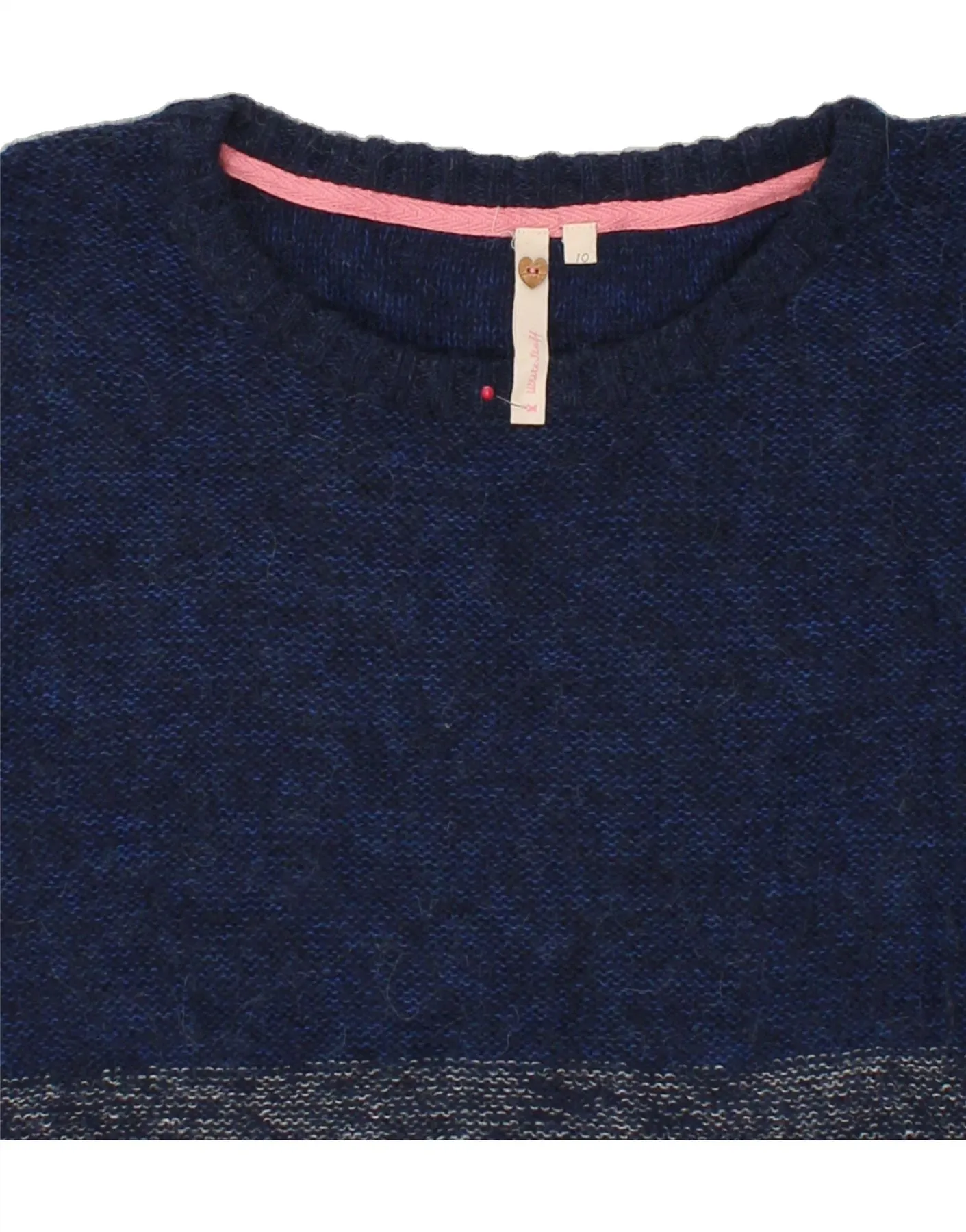 WHITE STUFF Womens Boat Neck Jumper Sweater UK 10 Small  Navy Blue